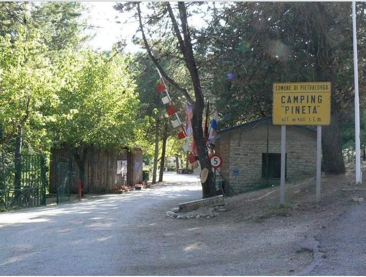 Ingresso campeggio in località Candeleto