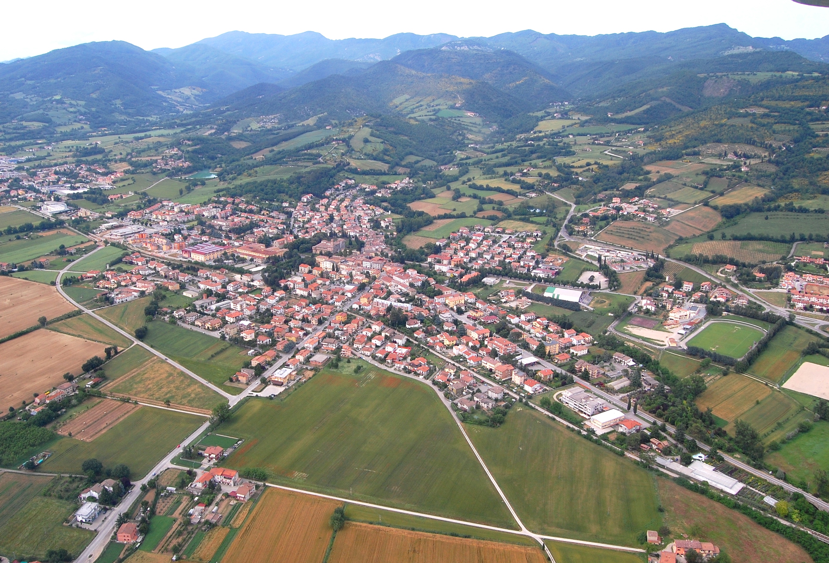 san giustino veduta aerea