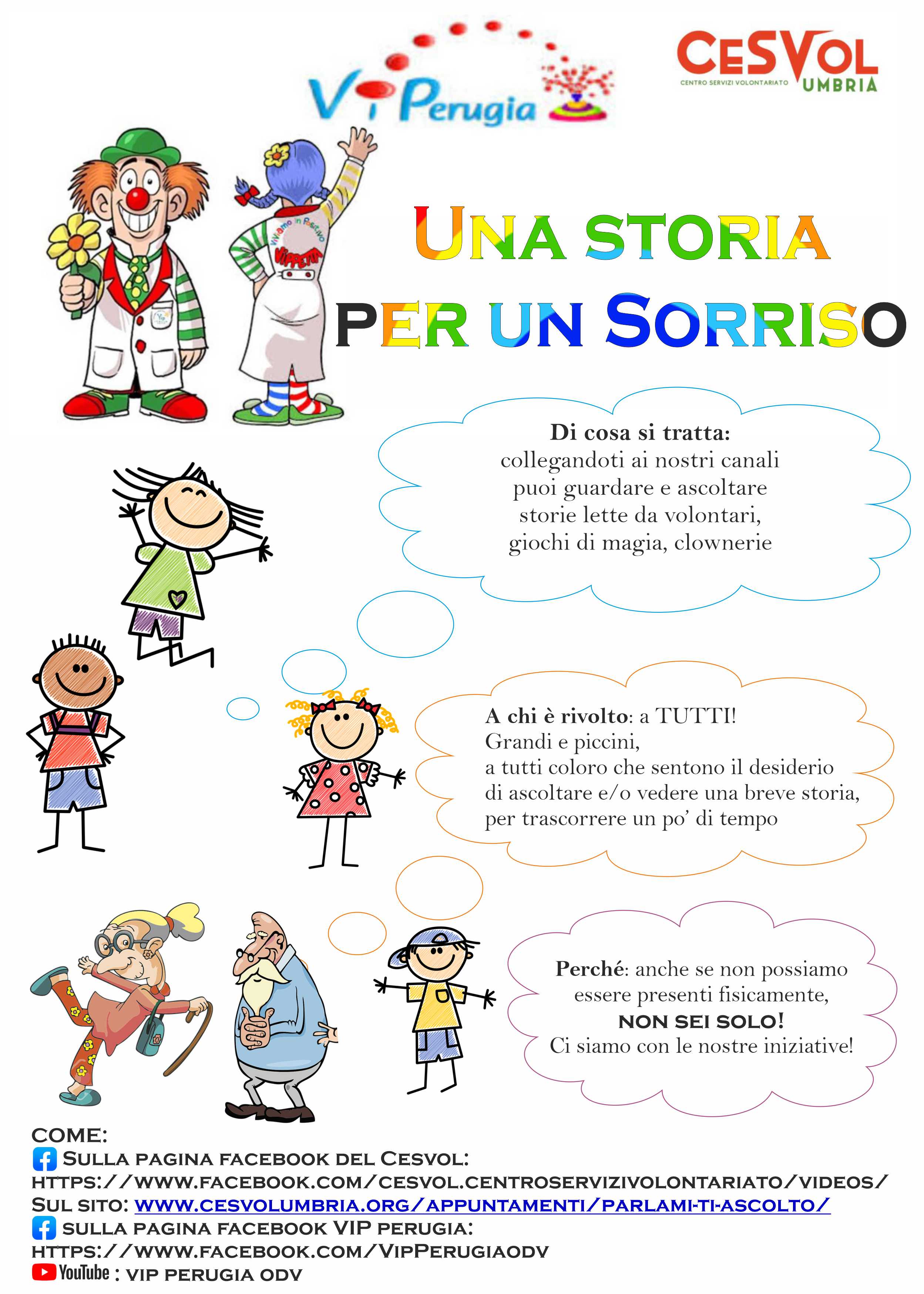 una storia per un sorriso vip perugia locandina
