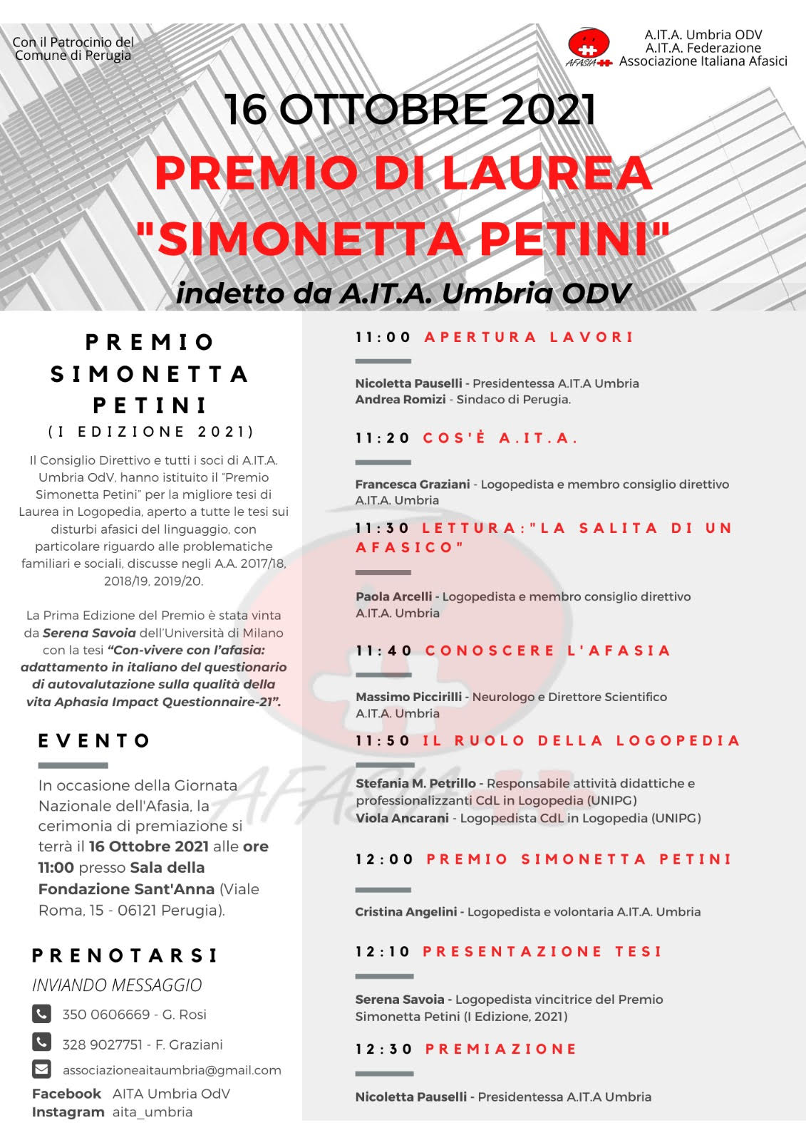 Le iniziative di A.IT.A Umbria