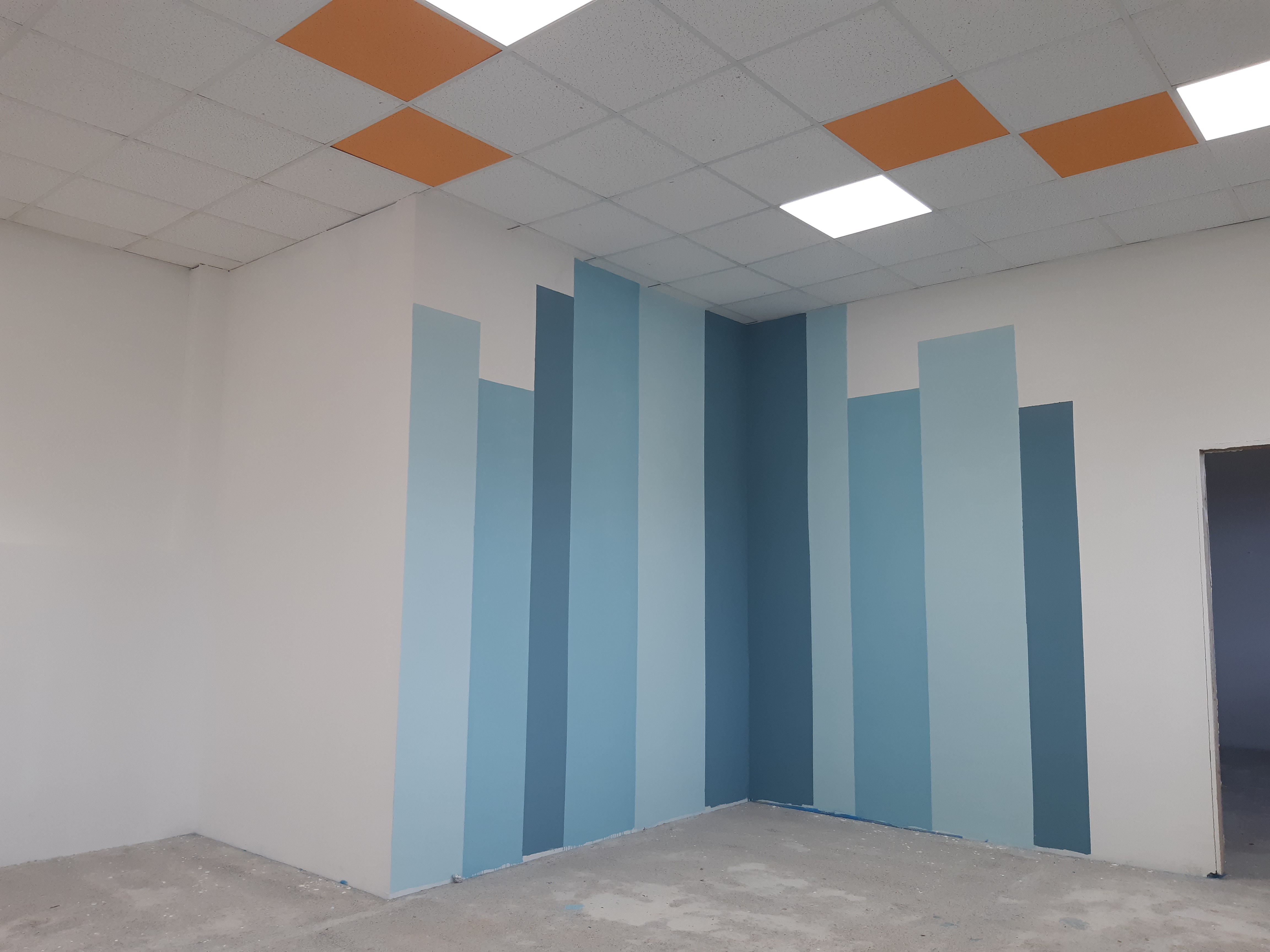 I lavori all'interno