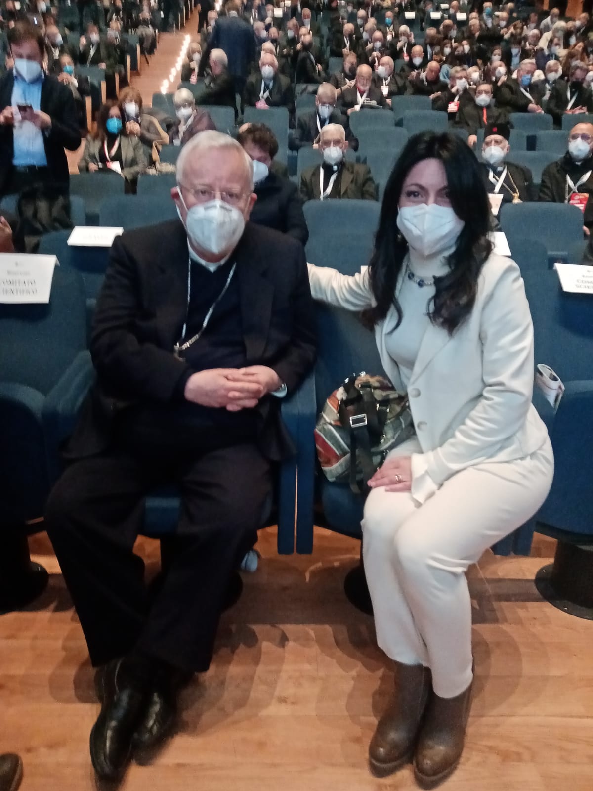 Stefania Proietti oggi al forum dei sindaci del Mediterraneo a Firenze