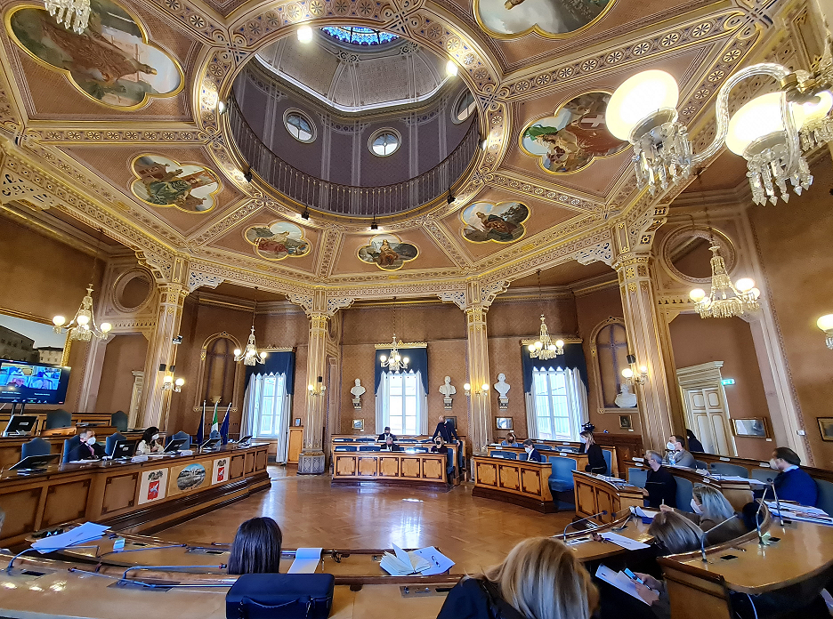 Un momento del Consiglio provinciale