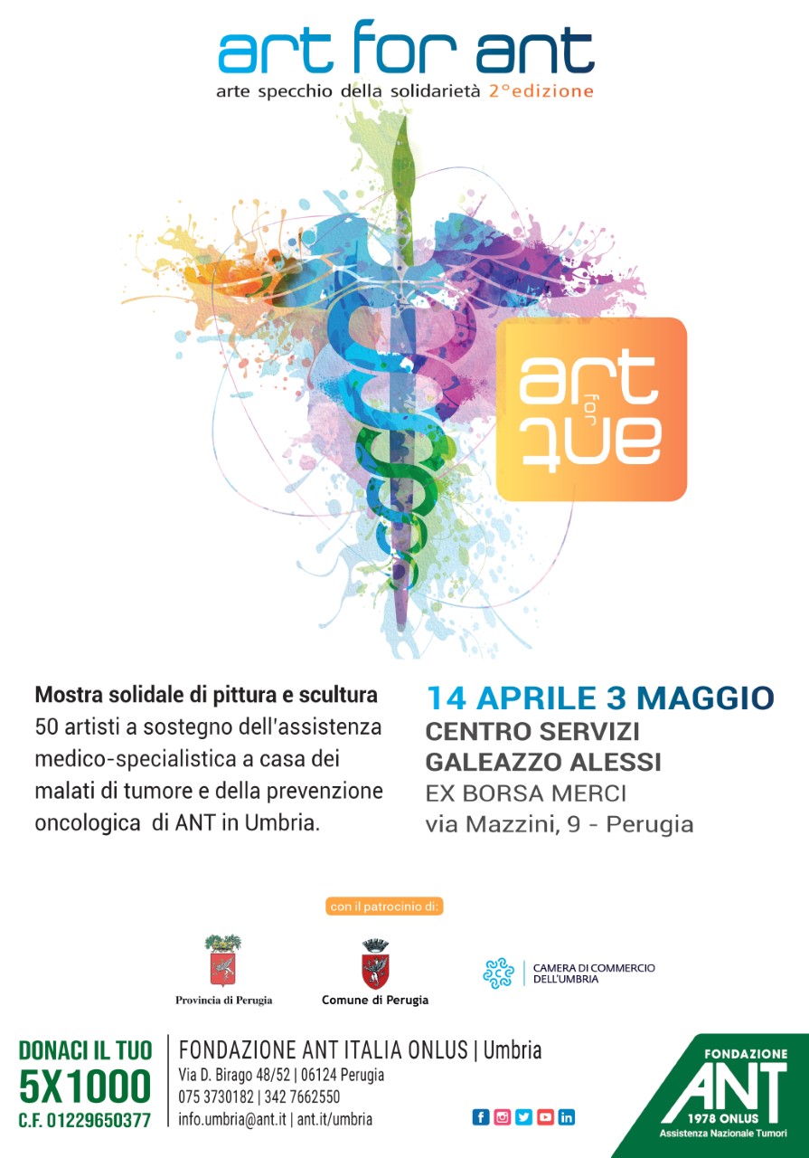 Arte & Solidarietà – Cinquanta artisti umbri a fianco di chi lotta contro il tumore