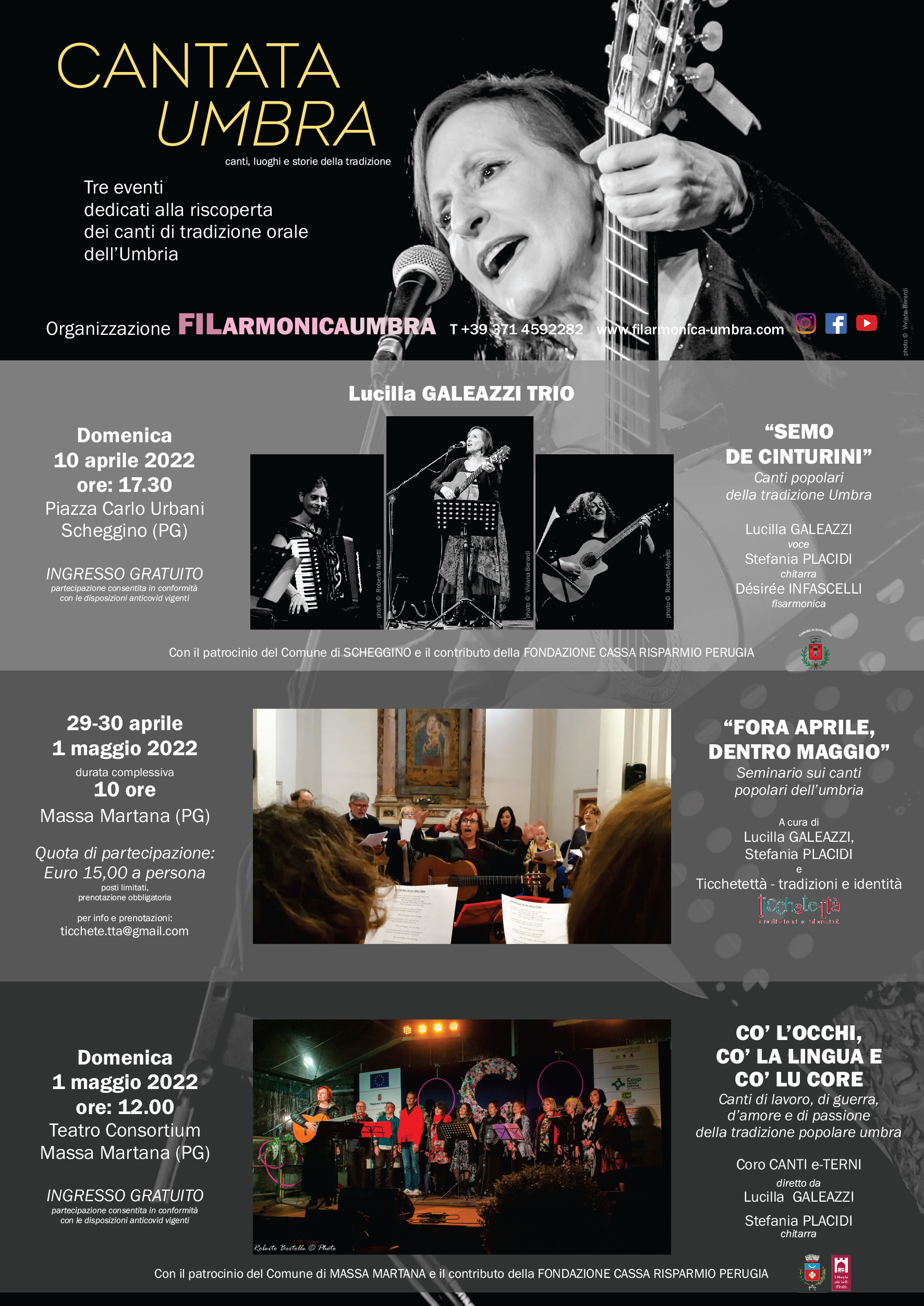 Immagine - Locandina dell'iniziativa Cantata Umbra