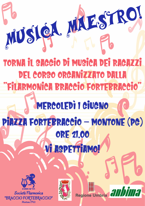 saggio degli allievi della Filarmonica Braccio Fortebraccio