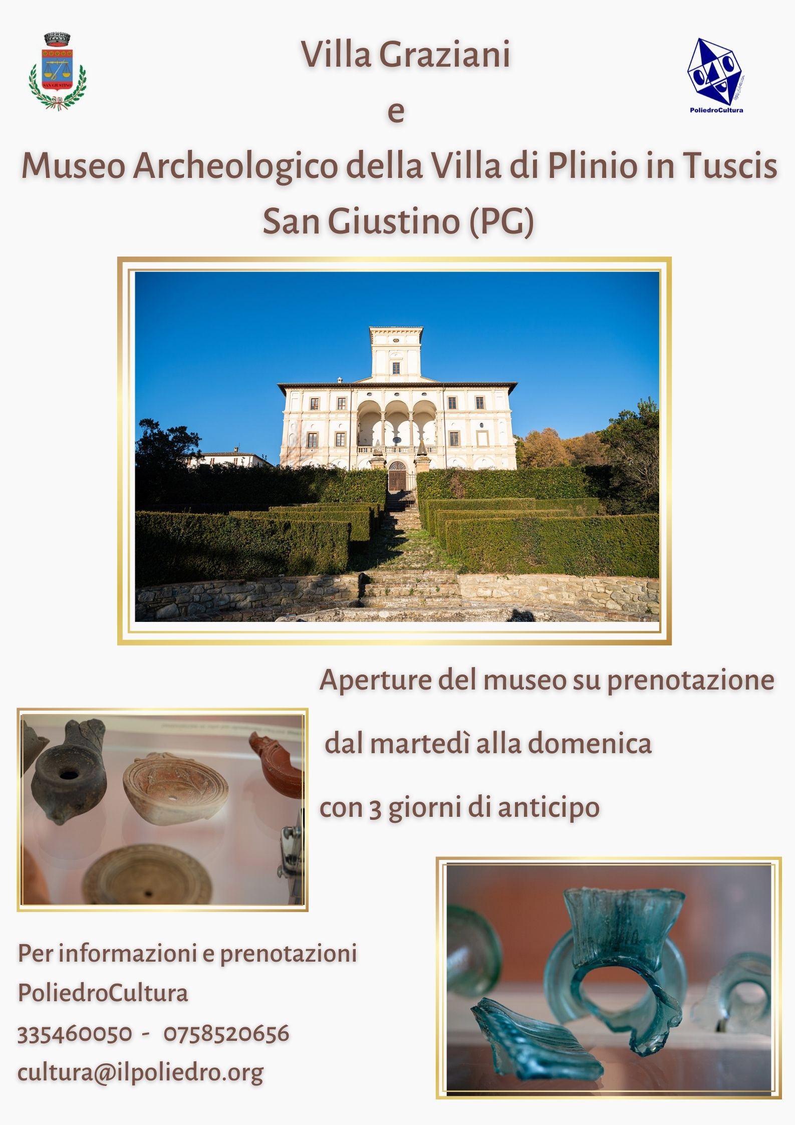San Giustino – Riapre al pubblico il Museo di Villa Plinio in Tuscis