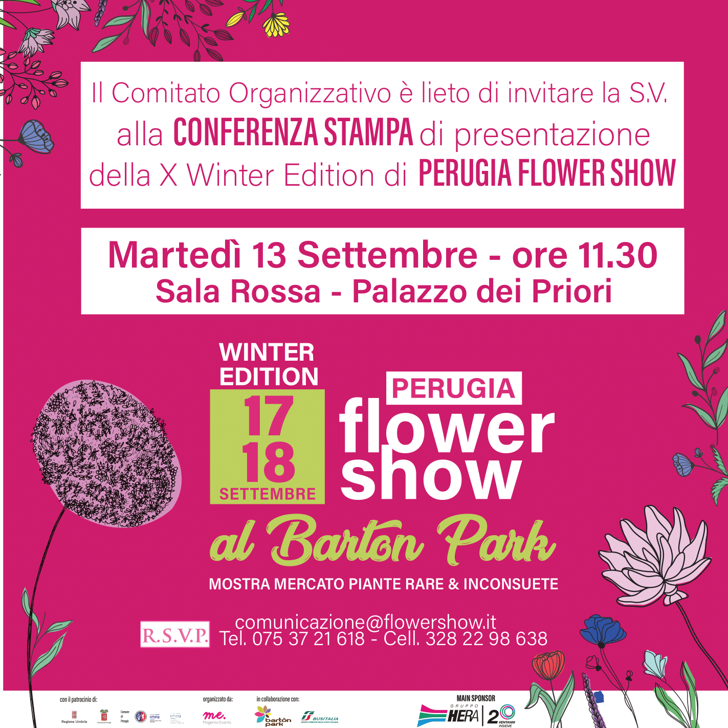 Perugia Flower Show – Al Barton Park arriva l’edizione invernale 