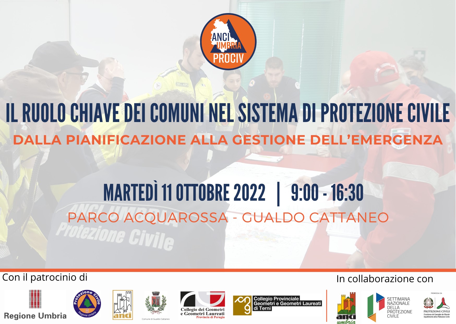 Conferenza stampa – “Il ruolo chiave dei Comuni nel sistema di protezione civile”, in Provincia la presentazione del convegno di Anci Umbria Prociv
