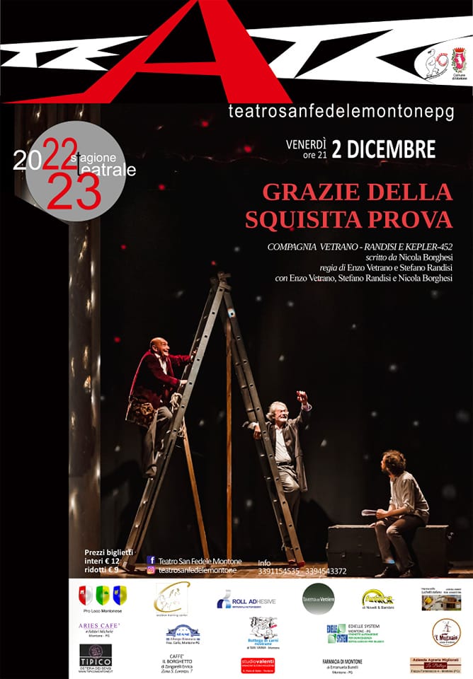 Teatro San Fedele lo spettacolo “Grazie della squisita prova”
