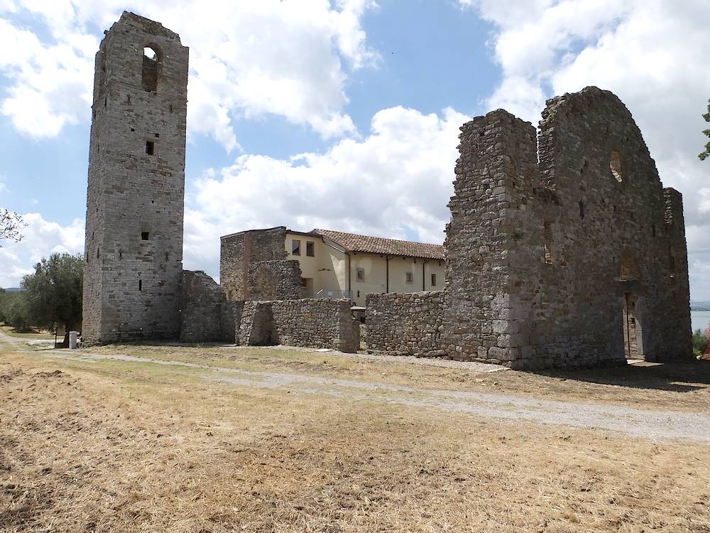 Isola Polvese, Ex Chiesa San Secondo e Torre campanaria, XII sec.