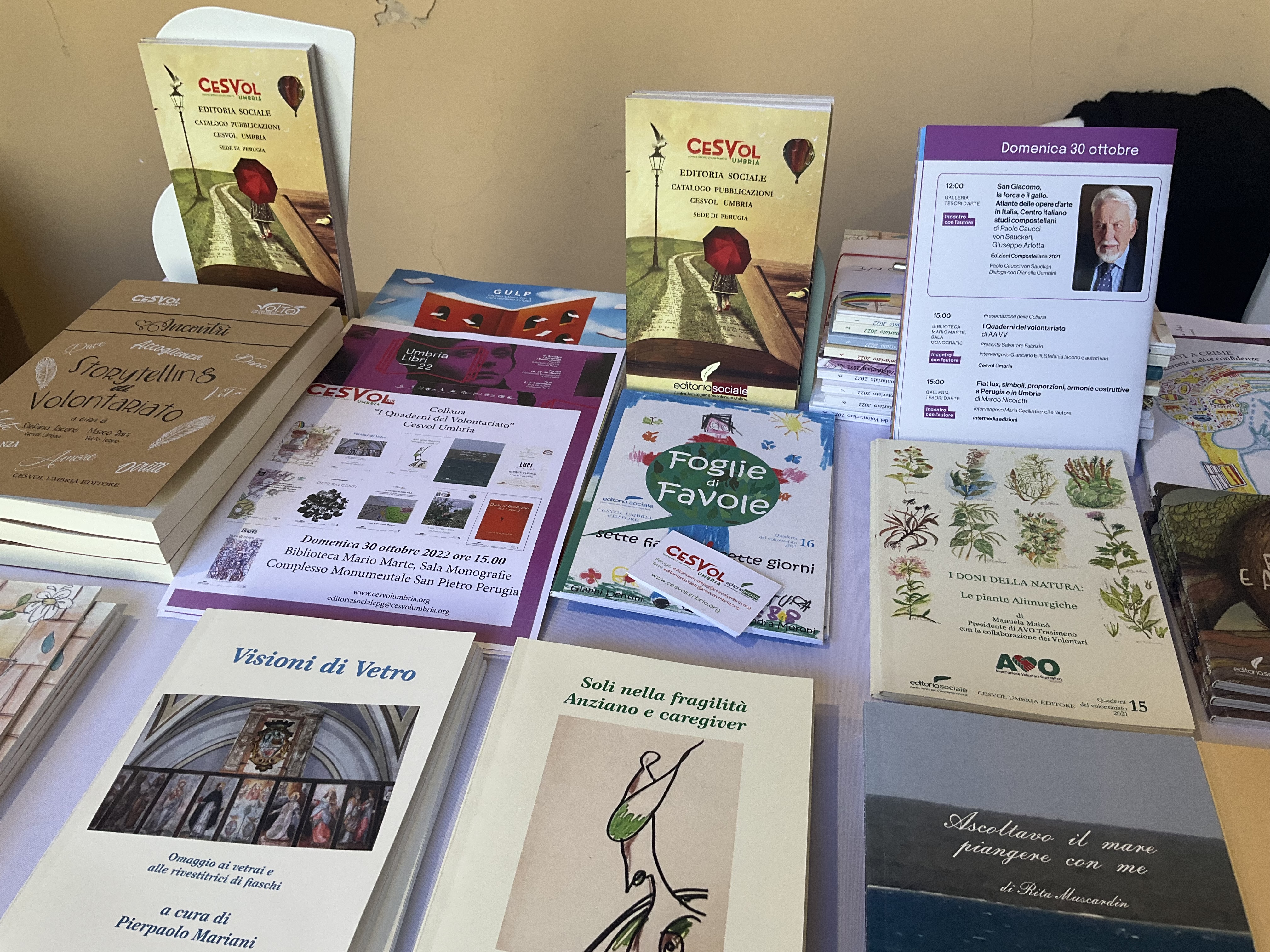 Questi i libri presentati a UmbriaLibri 2022 dal Cesvol 