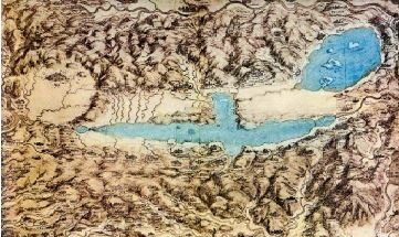 Mappa Valdichiana, Leonardo Da Vinci, (1502 - 1503)