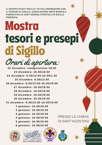 A Sigillo la mostra “Tesori e Presepi”
