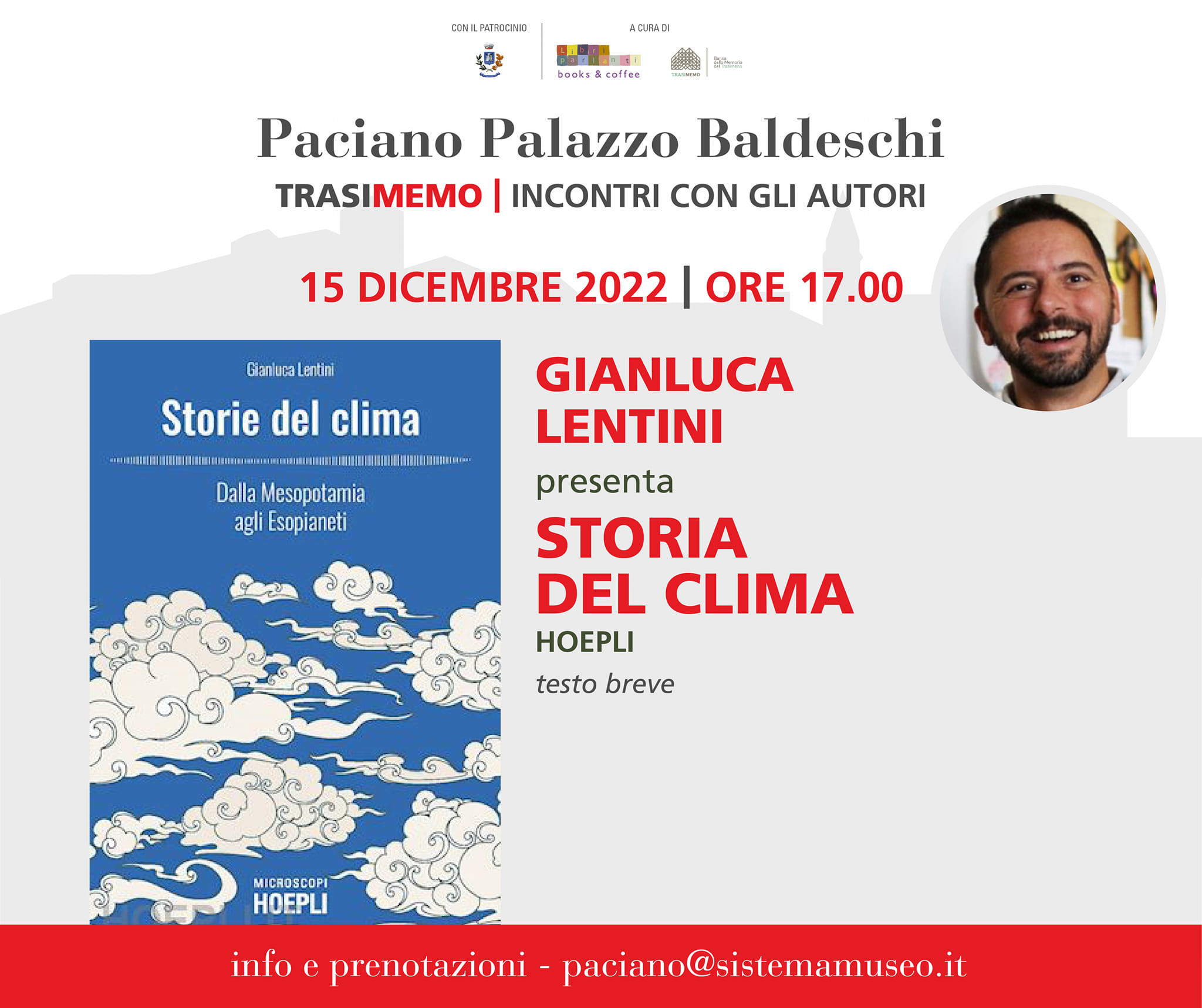 Cambiamenti climatici, a Paciano interviene il climatologo Gianluca Lentini