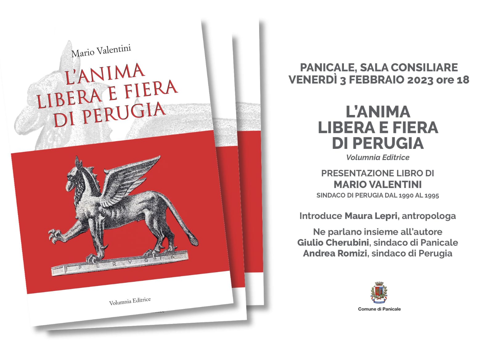 A Panicale presentazione de “L’anima libera e fiera di Perugia”