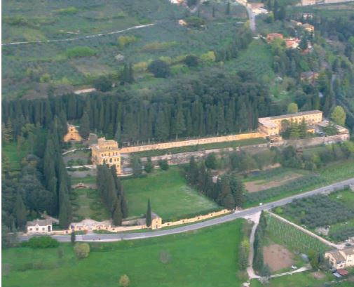 Immagine - Complesso di Villa Fidelia (vista aerea)
