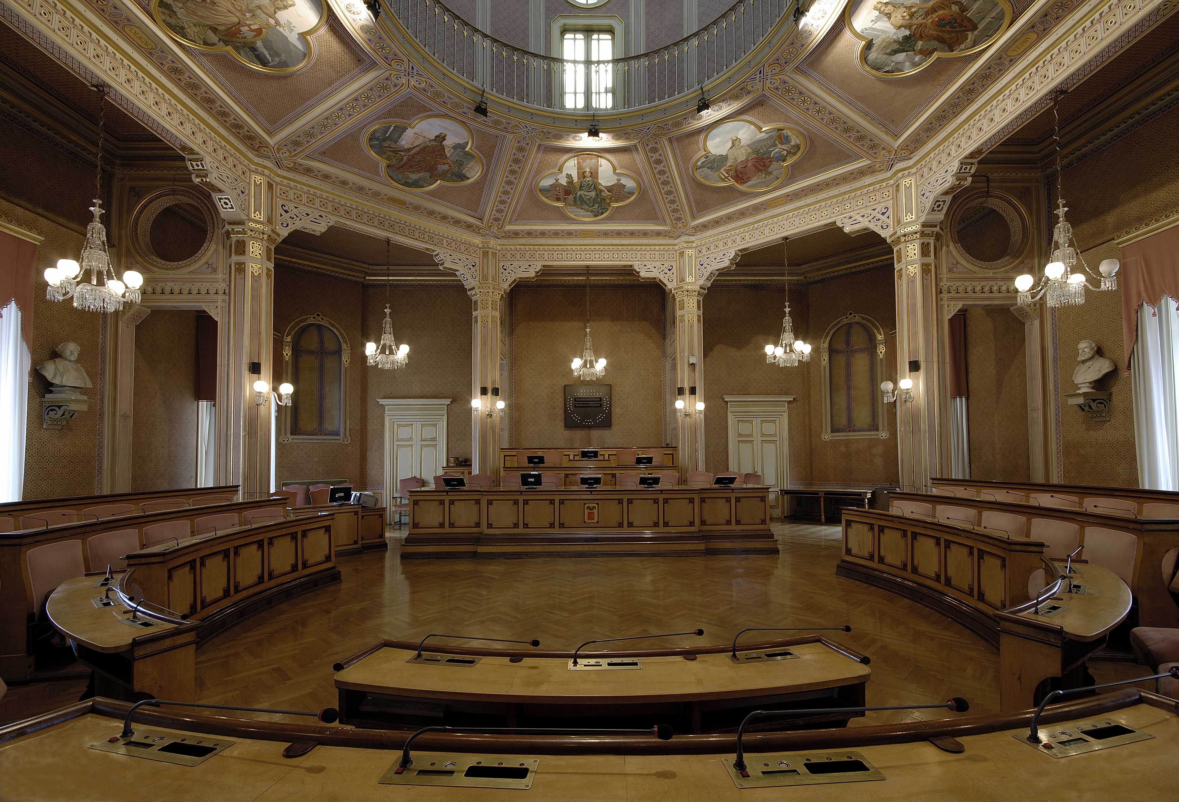 immagine sala del Consiglio palazzo della Provincia di Perugia