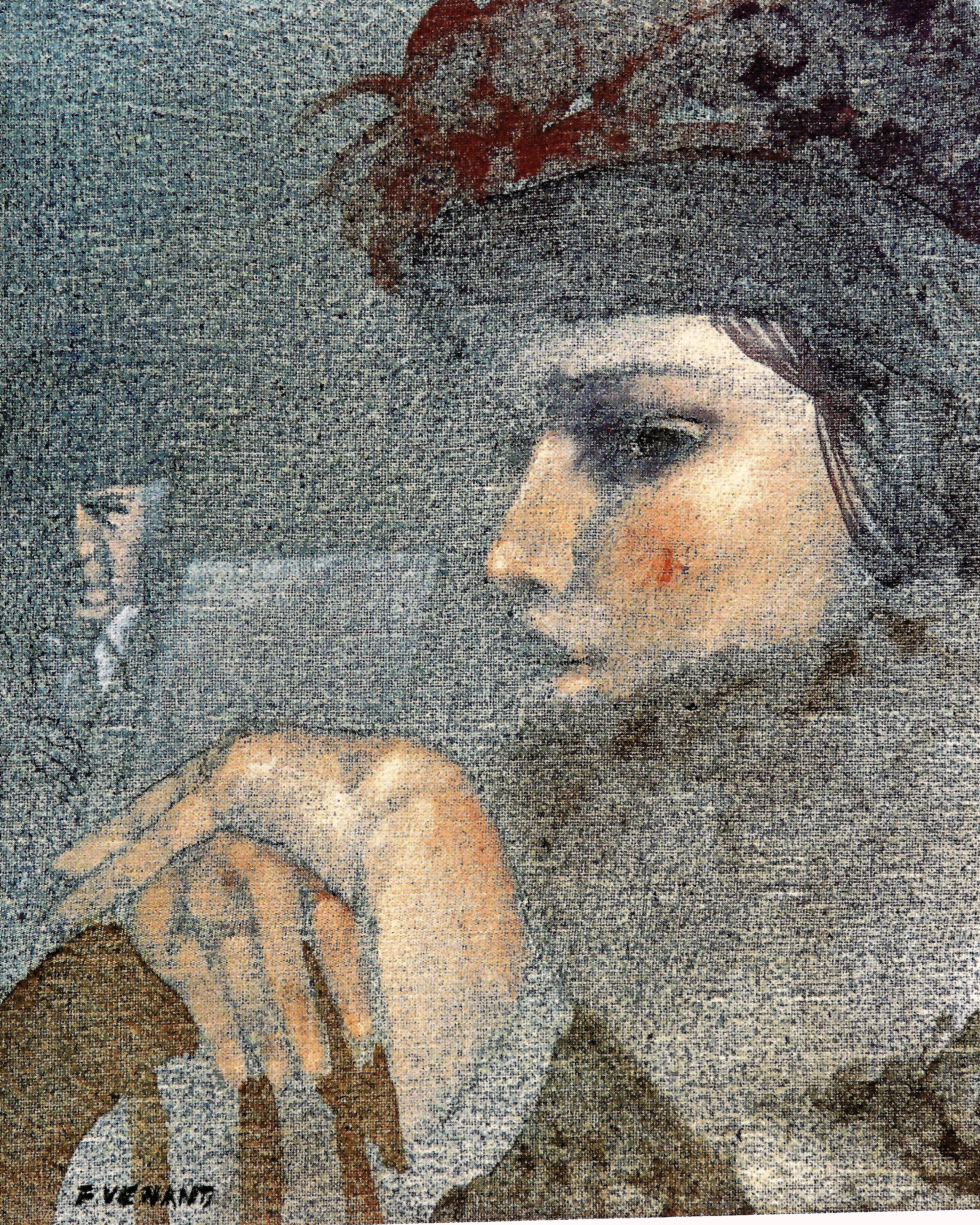 Immagine copertina dell’antologia “Vi parlerò di Lei 2023” firmata dal pittore Franco Venanti