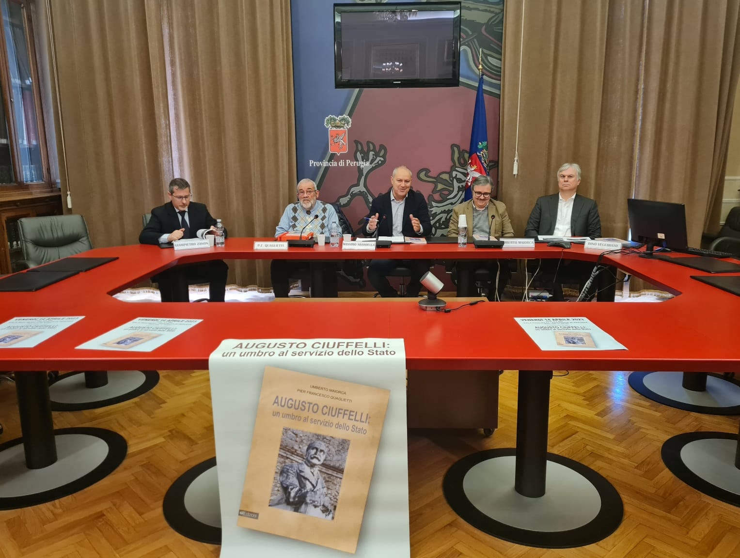 immagine conferenza stampa presentazione del libro “Augusto Ciuffelli: un umbro al servizio dello Stato”
