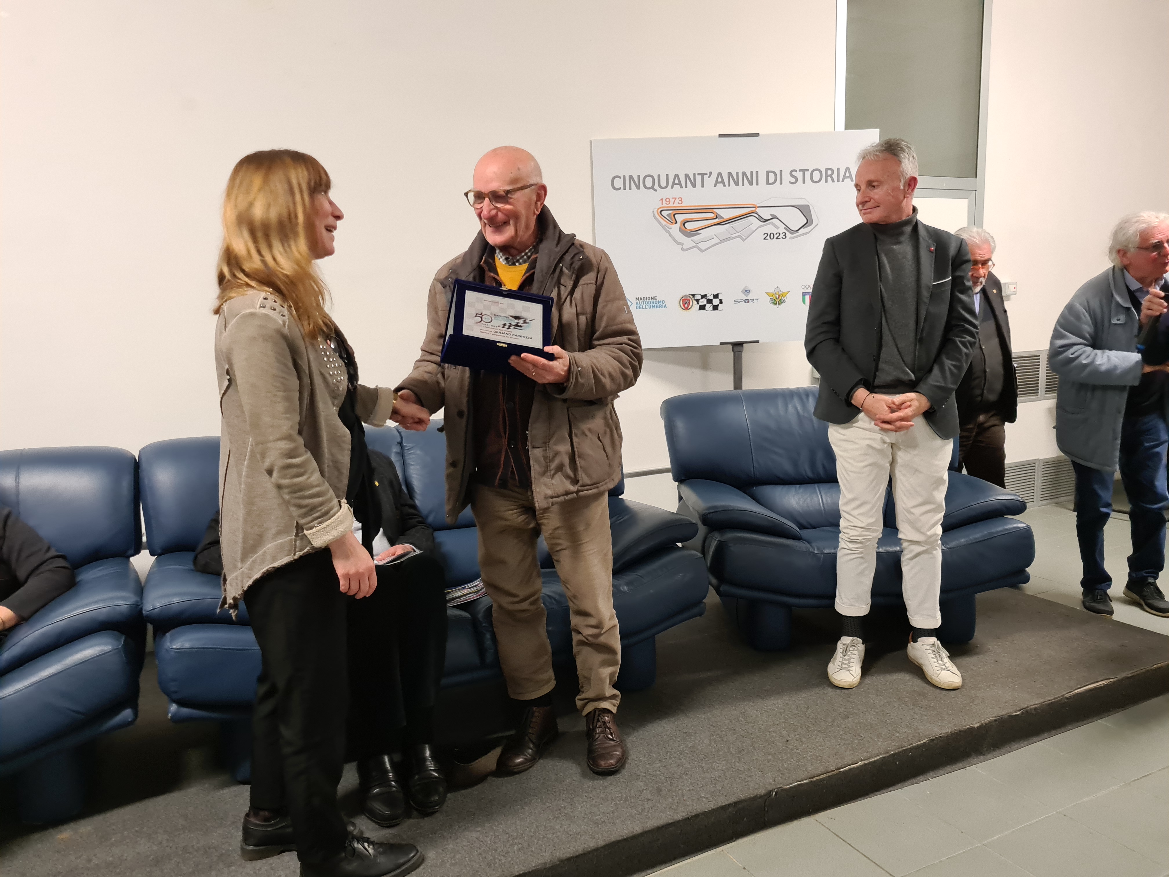 La cerimonia con i protagonisti