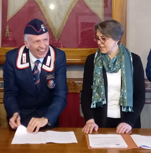 La firma della convenzione