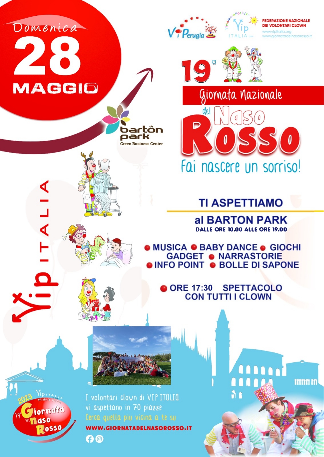 immagine locandina  Giornata nazionale del Naso Rosso 28 maggio 2023
