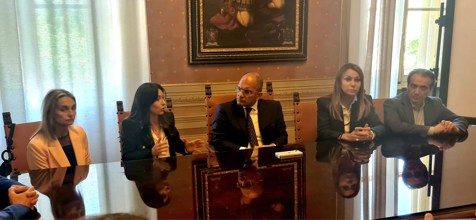 Immagine della visita del Commissario Straordinario Castelli in Provincia