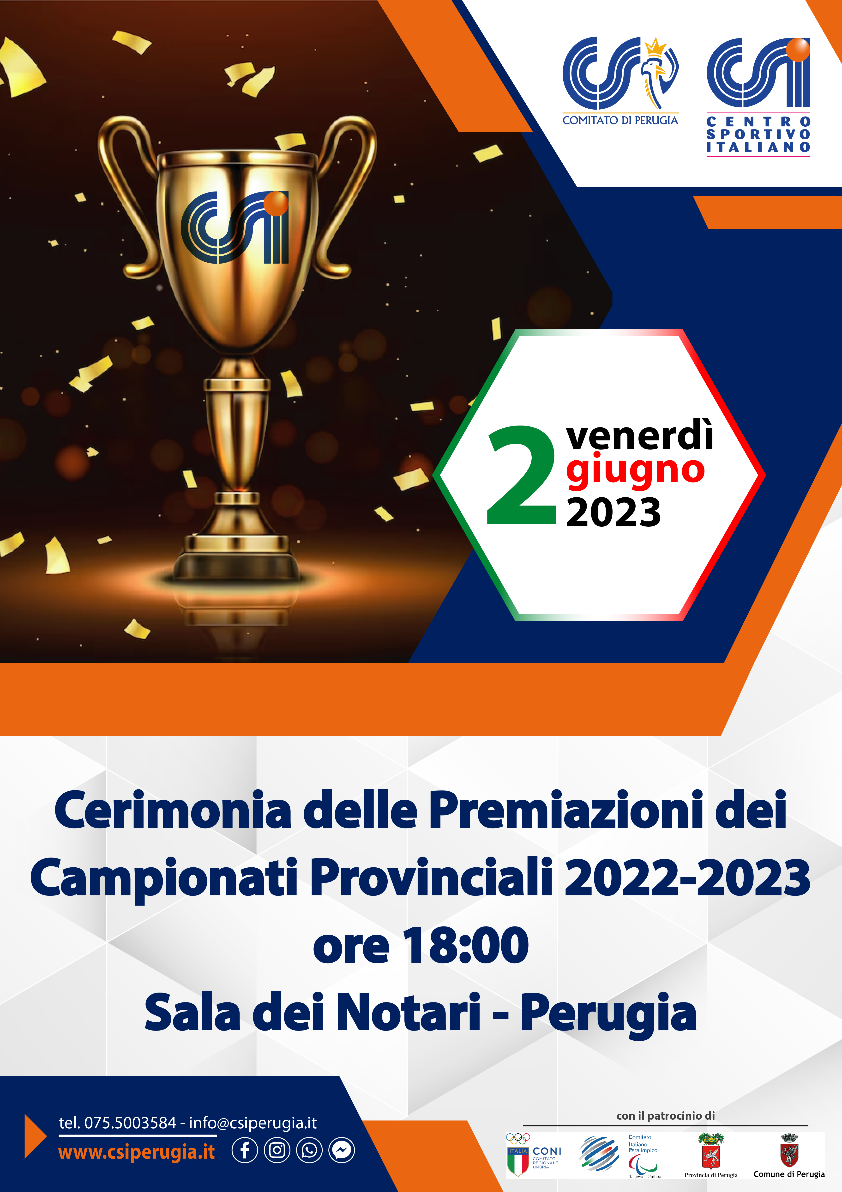 Eventi sportivi  – Il CSI premia i suoi campioni