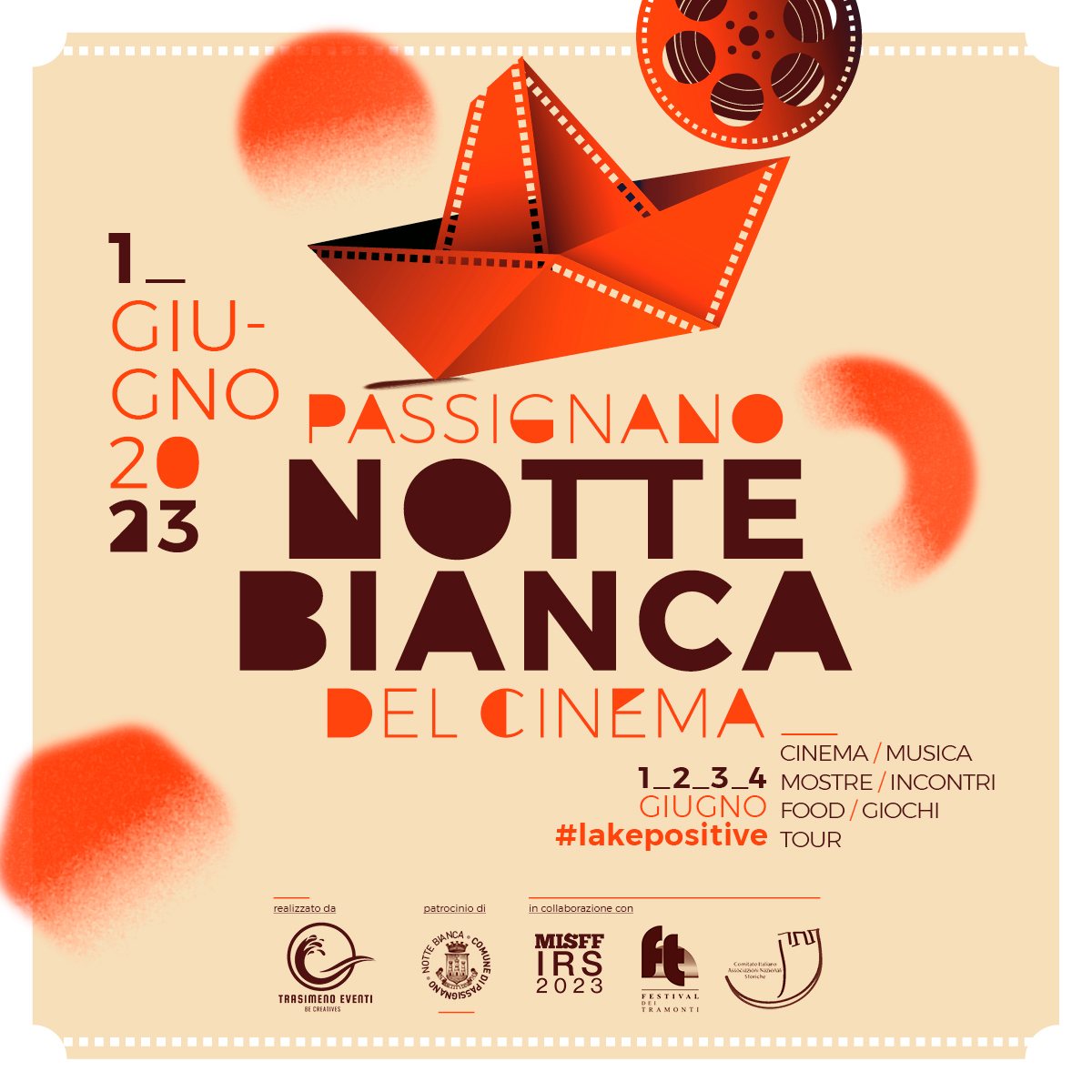 “Lake Positive” – A Passignano la Notte Bianca inaugura quattro giorni di festa all’insegna del cinema