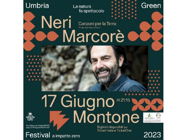 locandina del concerto di Neri Marcorè “Canzoni per la Terra”