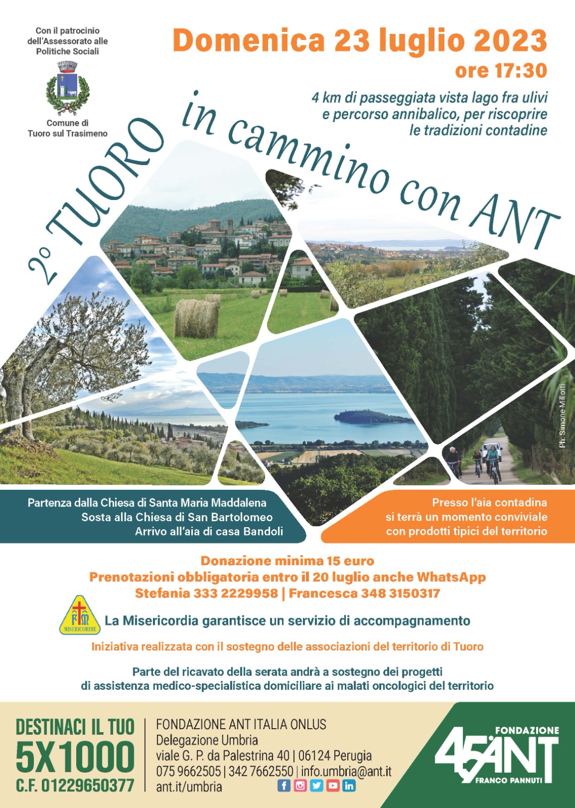 locandina Tuoro in Cammino con ANT