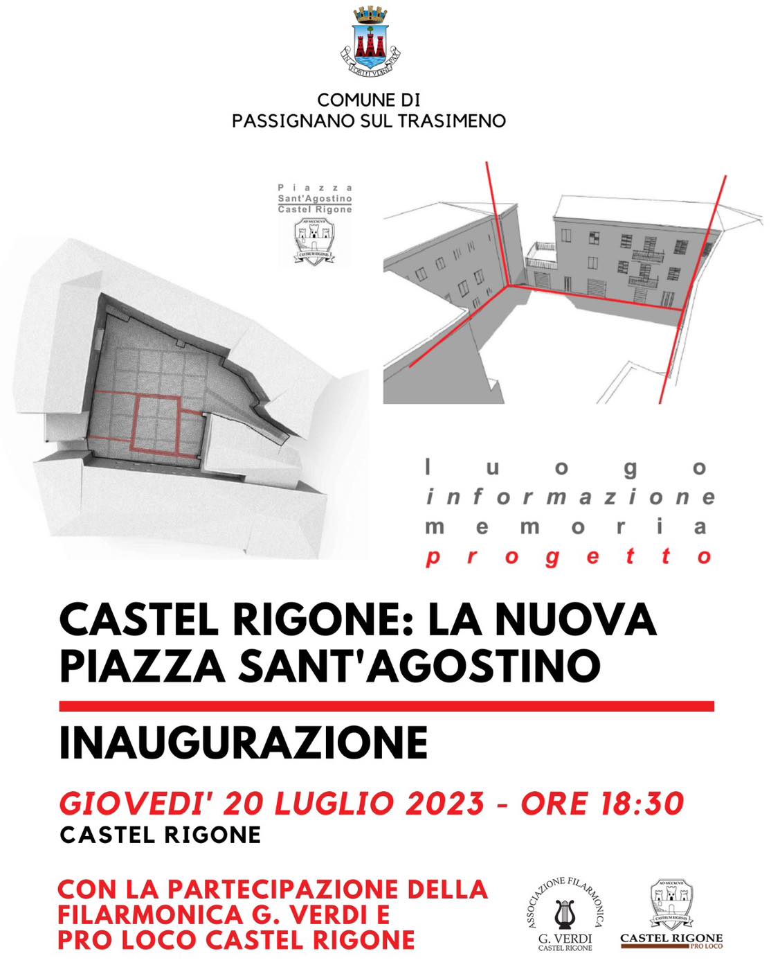 Passignano – Rinnovata Piazza Sant’Agostino di Castel Rigone