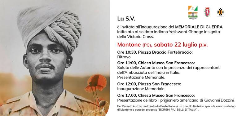 invito cerimonia  “Memoriale di guerra nell’Alta Valle del Tevere”