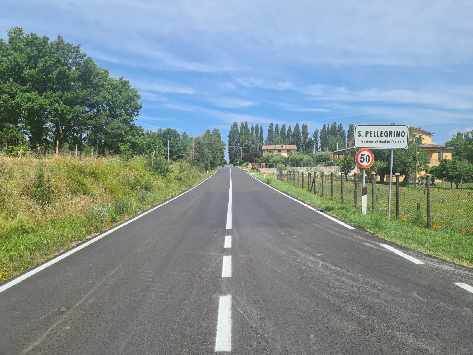 immagine Sopralluogo del consigliere Landrini sulle strade del territorio di Gualdo Tadino