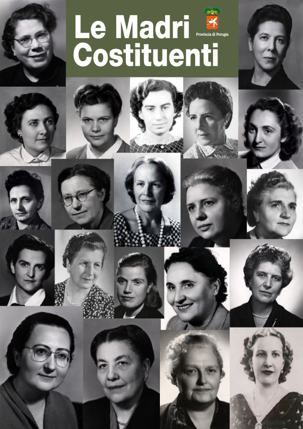 immagine copertina dell'opuscolo “Le Madri Costituenti”