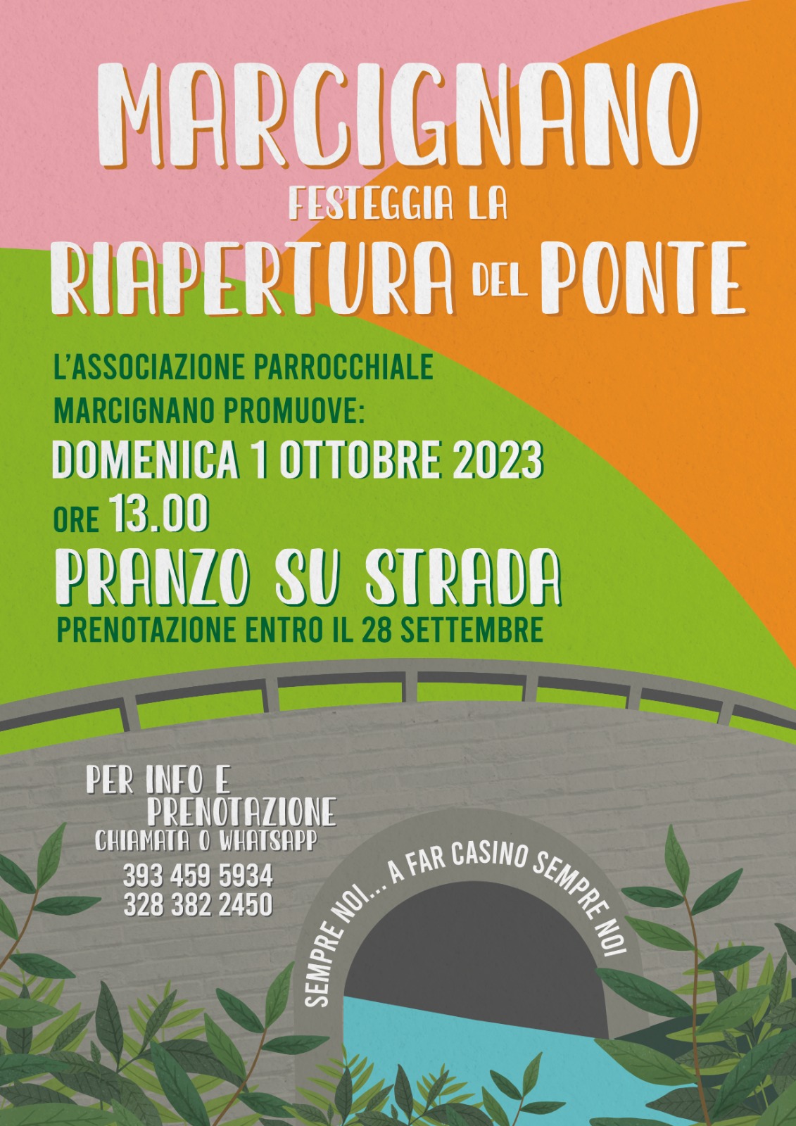 Immagine locandina Marcignano in festa per la riapertura del ponte lungo la Sp 103 