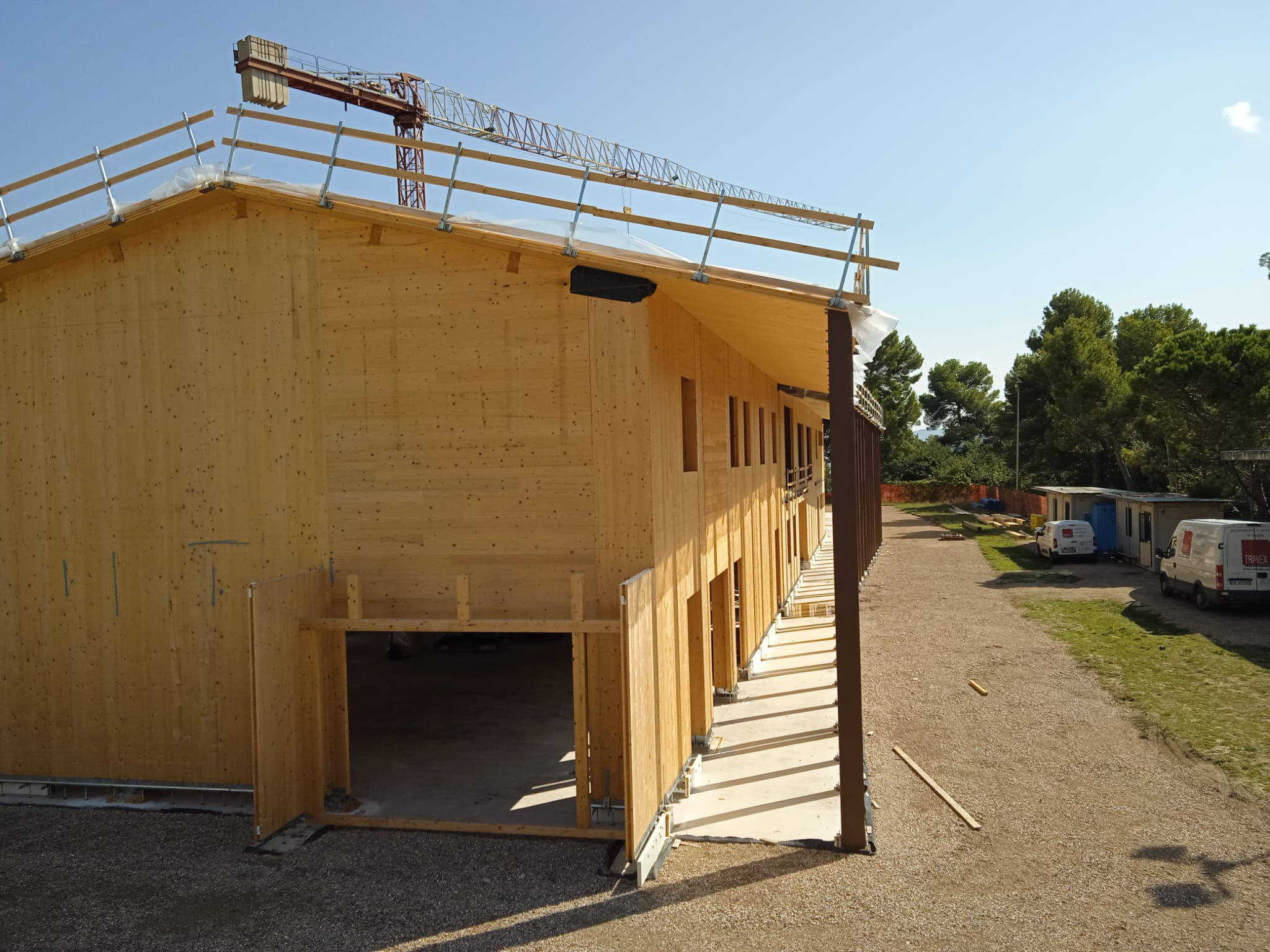 immagine lavori di realizzazione della nuova scuola di Gualdo Cattaneo