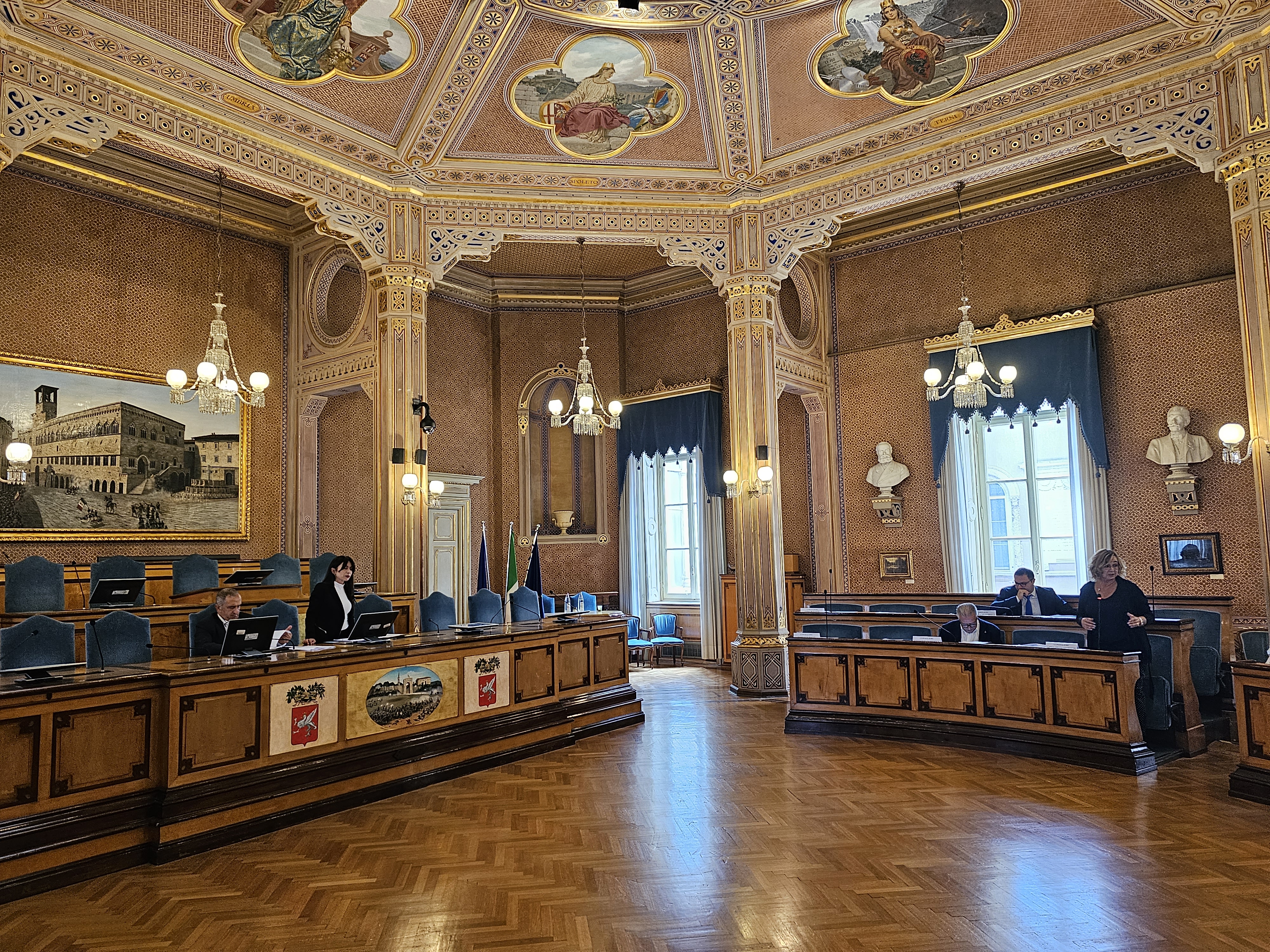 Seduta del consiglio provinciale di Perugia