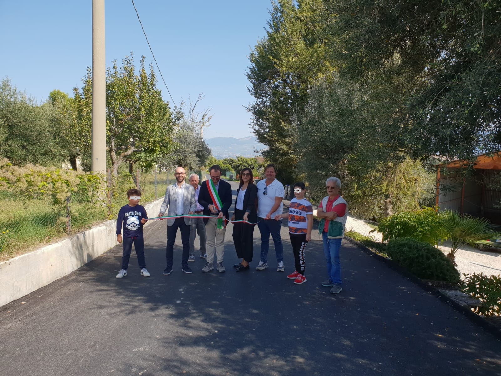 Giano dell'Umbria_Strada comunale Casa Maggi Morcicchia, inaugurata pavimentazione