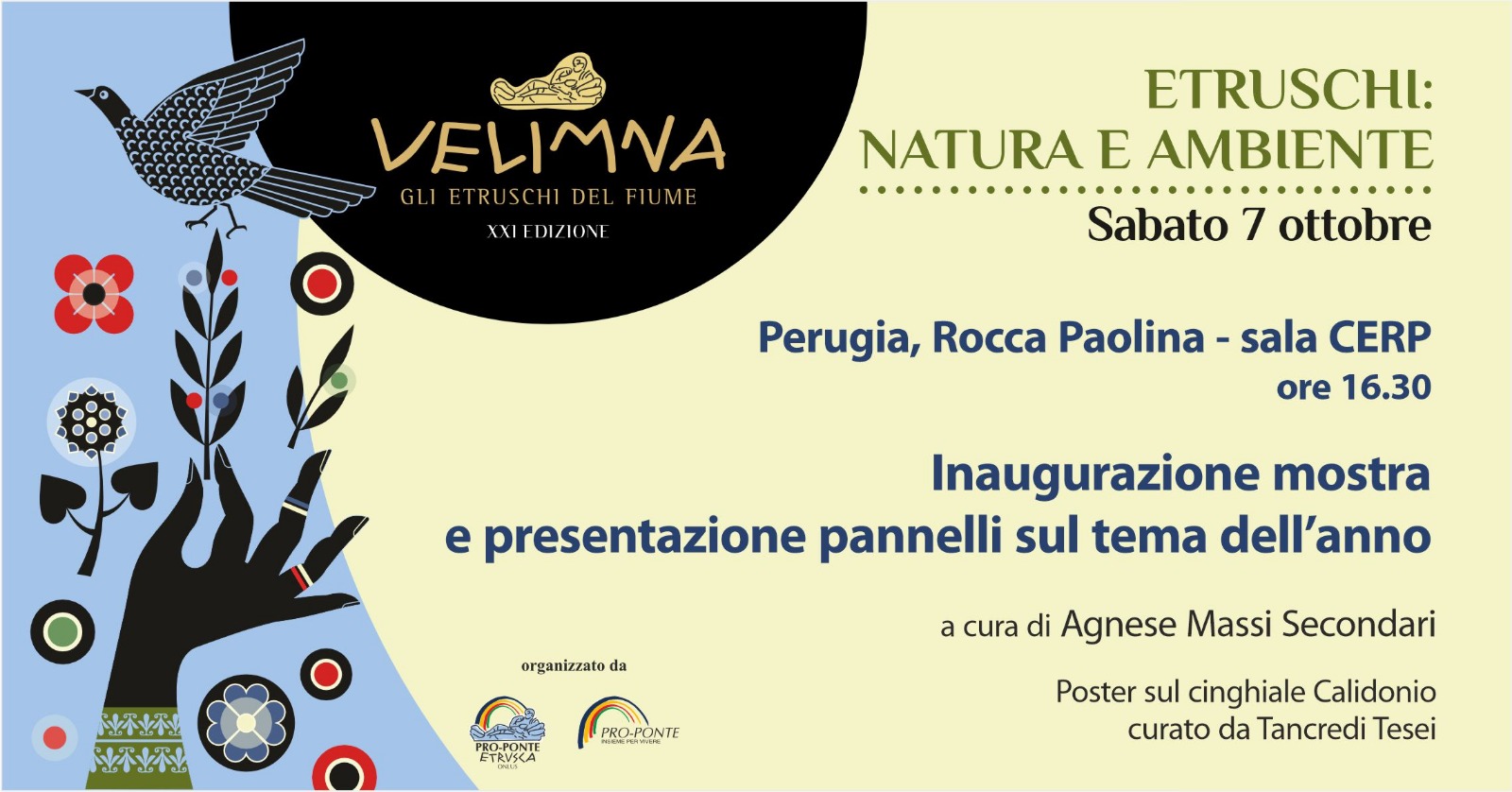immagine locandina invito mostra “Etruschi: natura e ambiente” 