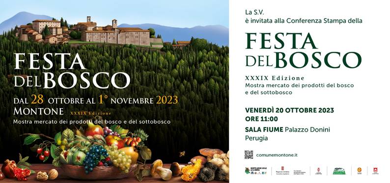 immagine invito conferenza stampa di presentazione della Festa del Bosco