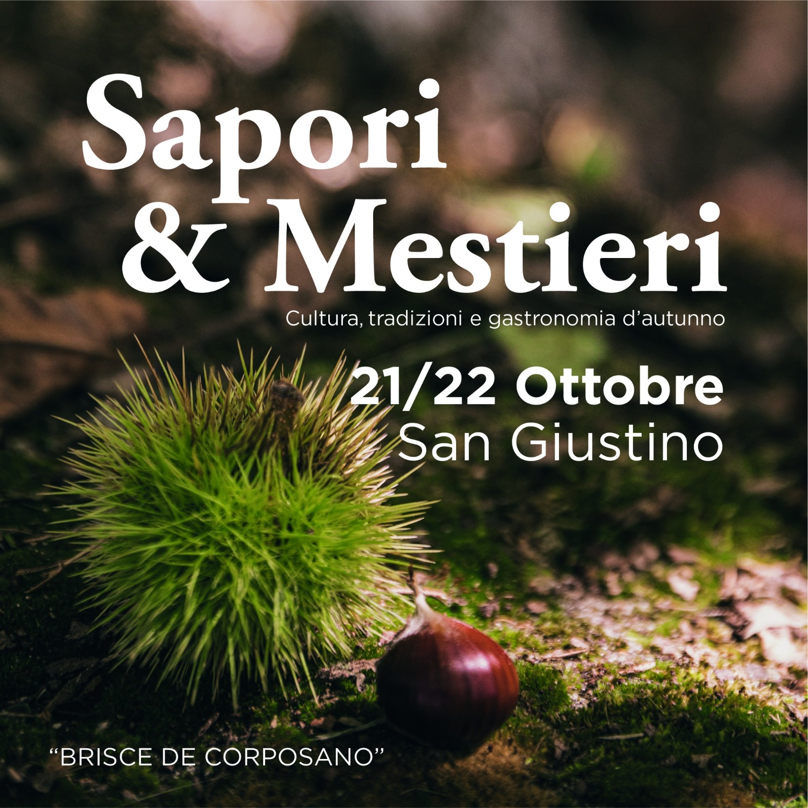 immagine locandina evento San Giustino “Sapori e Mestieri - Brisce di Corposano”