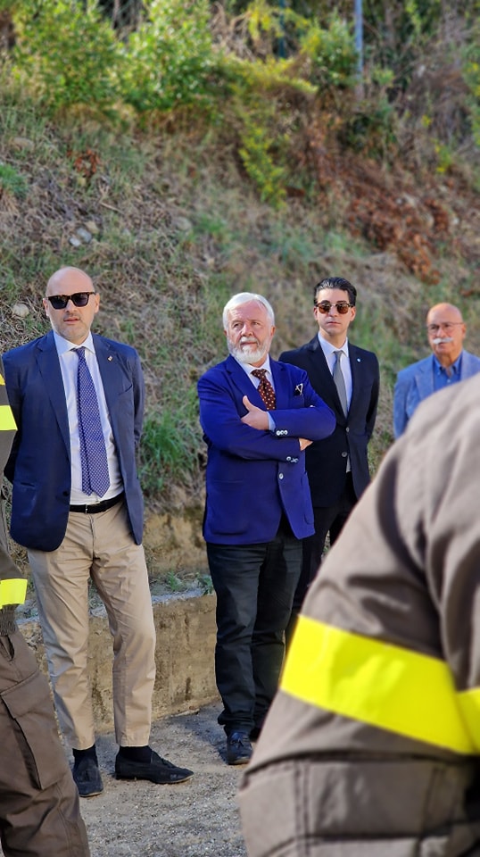 Il sottosegretario Prisco con il sindaco Risini