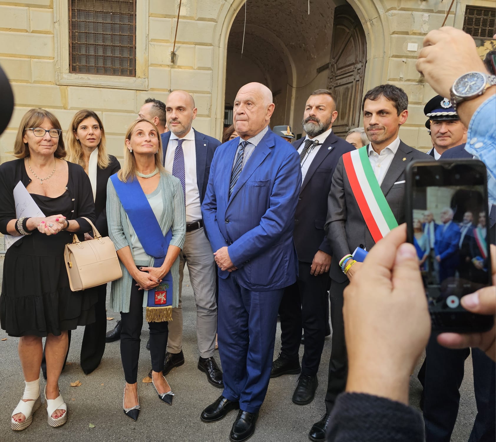 immagine della visita all'ex carcere di Perugia del ministro Carlo Nordio