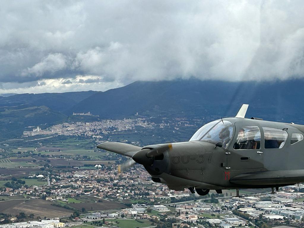 Aereo in volo