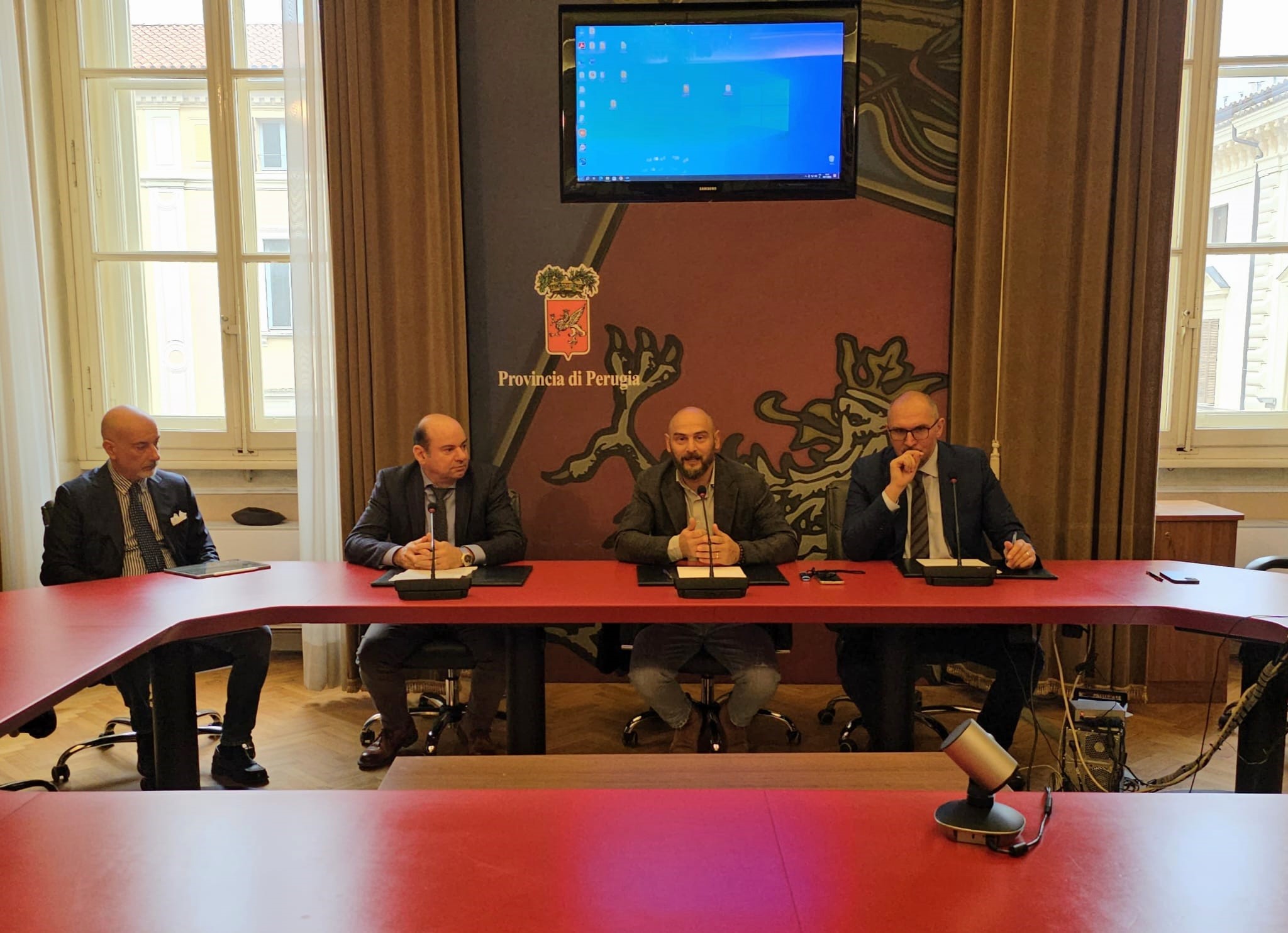 immagine della presentazione del progetto di riqualificazione dell’area mineraria di Pietrafitta