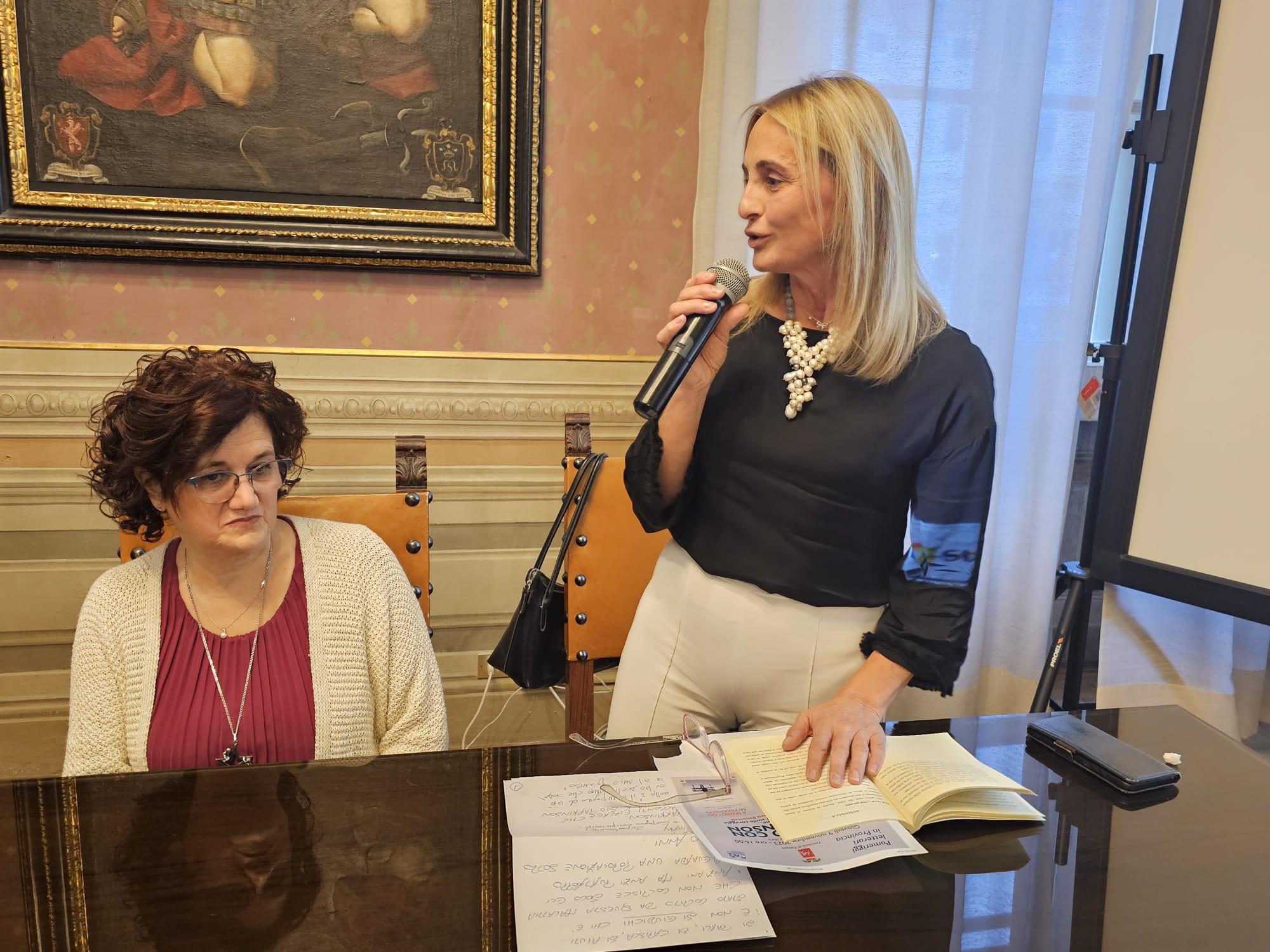 immagine della presentazione del libro “A spasso con Mr Parkinson” in Provincia