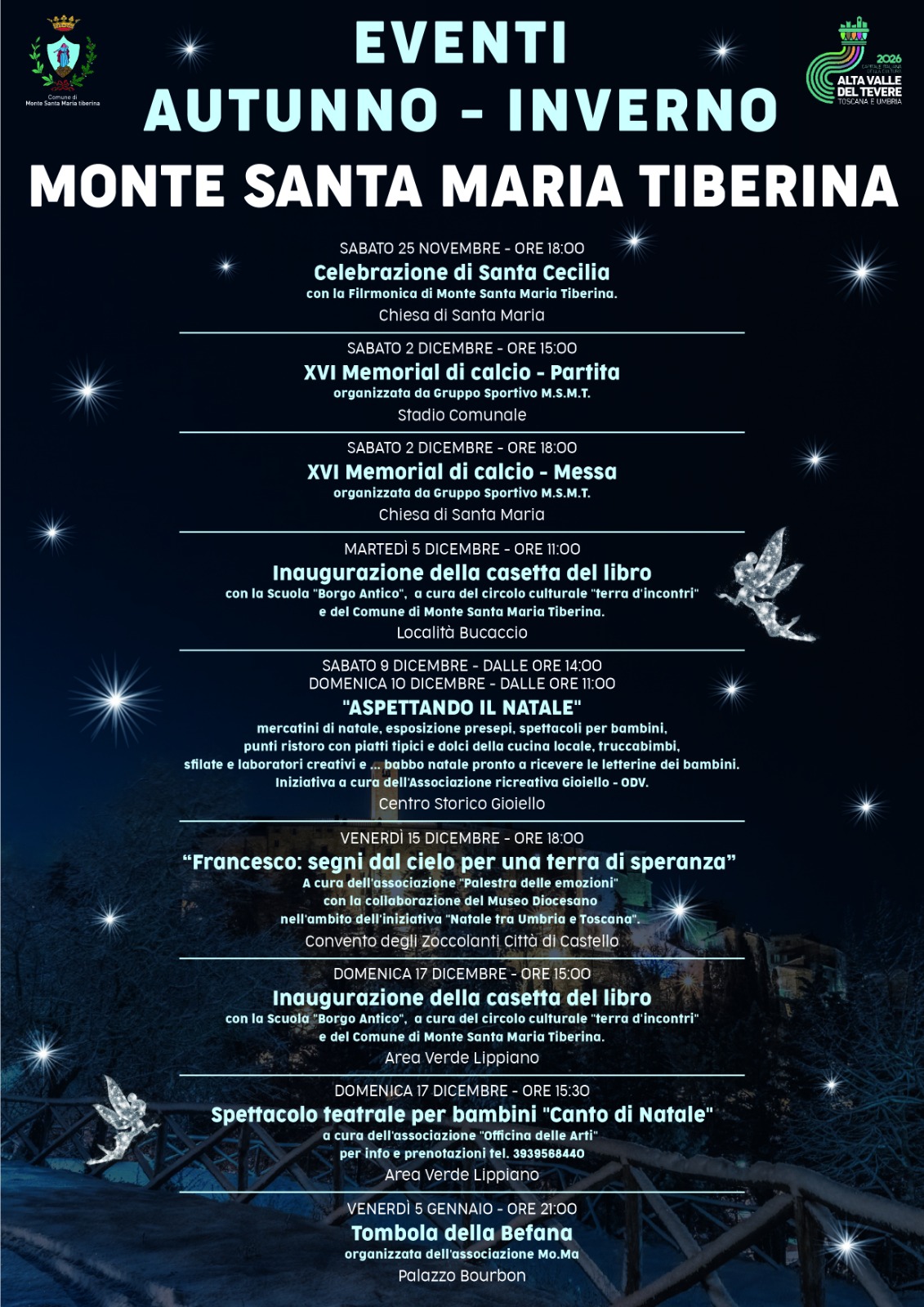 Verso il Natale – La magia delle feste a Monte Santa Maria Tiberina 