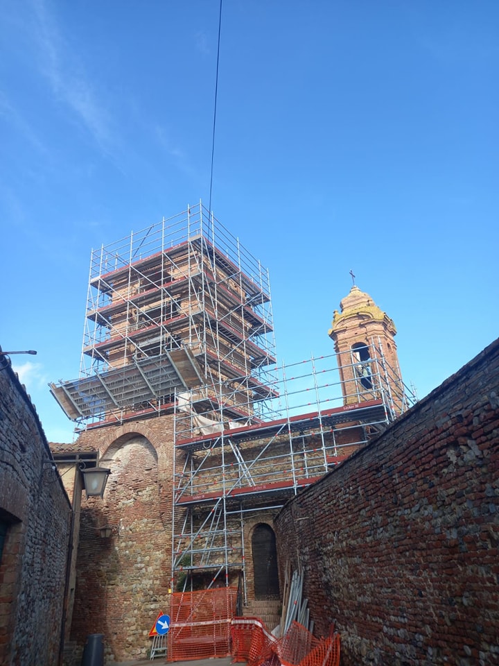 I lavori sulla Torre del Vescovo